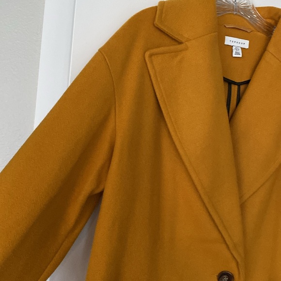 Topshop Nordstroms Mustard Oversized Long Coat Zara Anthropologie Mango Bloggers - Picture 8 of 13